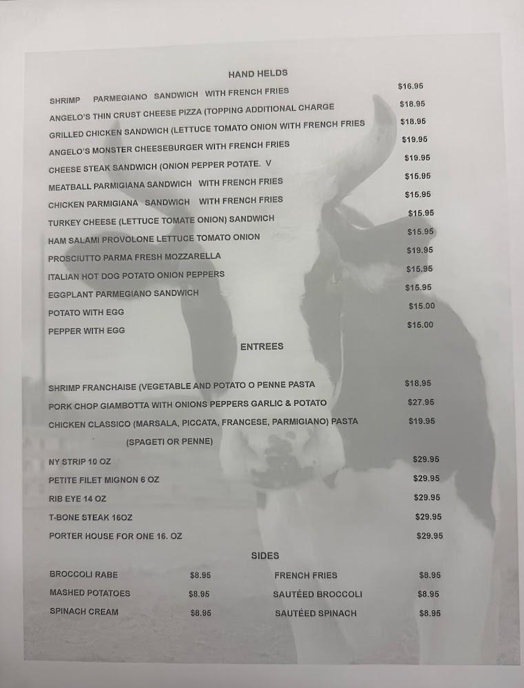 Angelo's Steak House Menu image 2